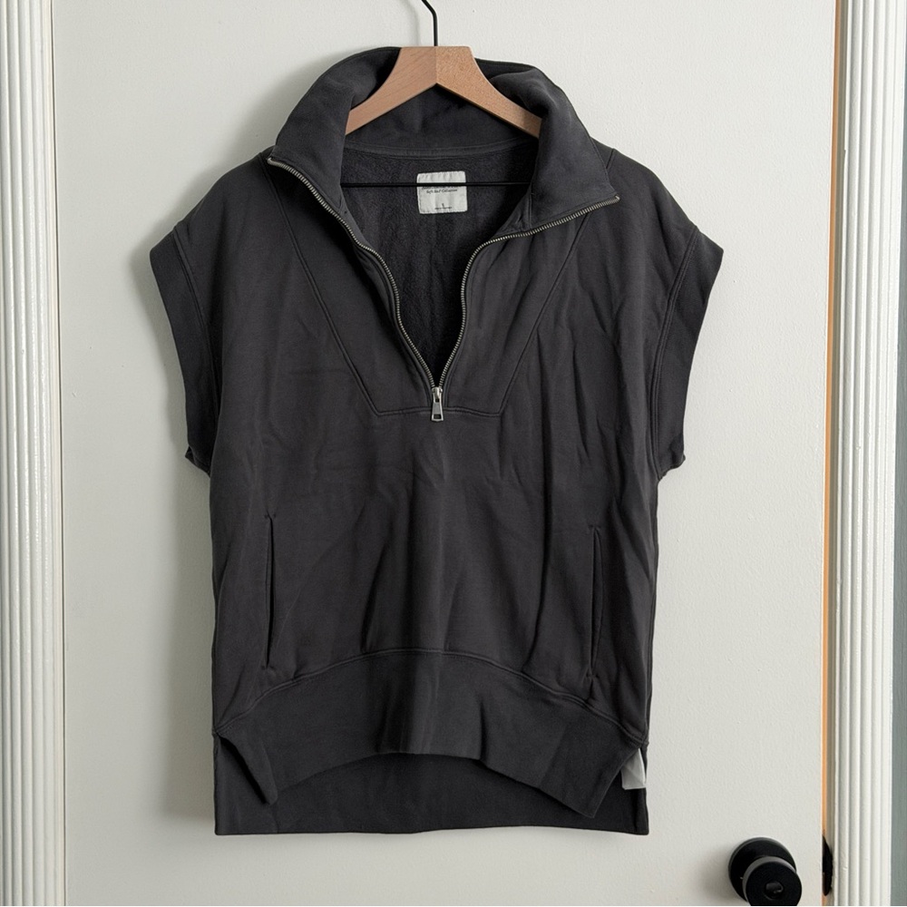 NWOT Abercrombie & Fitch Oversized Half-Zip Vest
